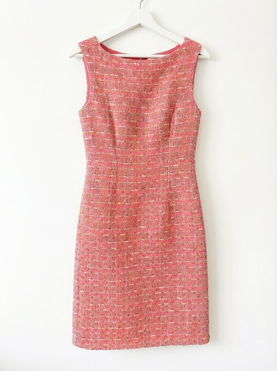 ピンクツイードワンピース